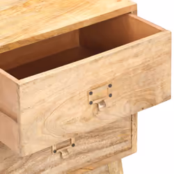 vidaXL Solid Mango Wood Bedside Cabinet Nightstand Side Cabinet Bed Cabinet - Additional view 5
