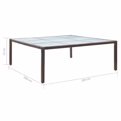 VidaXL 46131 outdoor table Brown - Additional view 4