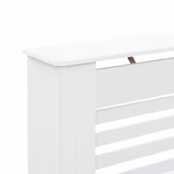 vidaXL 2x Radiator Covers White MDF Living Room Bedroom Heater Cabinet Shelf - Additional view 5
