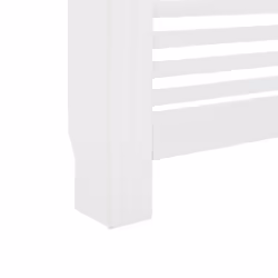 vidaXL 2x Radiator Covers White MDF Living Room Bedroom Heater Cabinet Shelf - Additional view 6