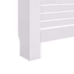 vidaXL 2x Radiator Covers White MDF Living Room Bedroom Heater Cabinet Shelf - Additional view 3