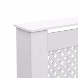 vidaXL 2x Radiator Covers White MDF Living Room Bedroom Heater Cabinet Shelf - Additional view 11