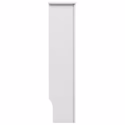 vidaXL 2x Radiator Covers White MDF Living Room Bedroom Heater Cabinet Shelf