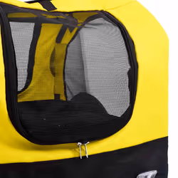 vidaXL 2-in-1 Pet Bike Trailer and Jogging Stroller Carrier Yellow and Black - Additional view 6