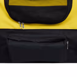 vidaXL 2-in-1 Pet Bike Trailer and Jogging Stroller Carrier Yellow and Black - Additional view 7