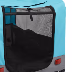 vidaXL 2-in-1 Pet Bike Trailer and Jogging Stroller Dog Carrier Blue and Grey - Additional view 7