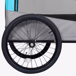 vidaXL 2-in-1 Pet Bike Trailer and Jogging Stroller Dog Carrier Blue and Grey - Additional view 8