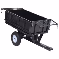 vidaXL Tipping Trailer for Lawn Mower 150 kg Load Garden Dump Wheelbarrow - Additional view 6