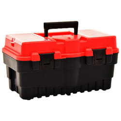 vidaXL Tool Box Plastic Red Tool Organisers Storage Assortment Cases Boxes