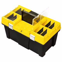 vidaXL Tool Box Plastic Yellow Tool Organisers Storage Assortment Cases Boxes