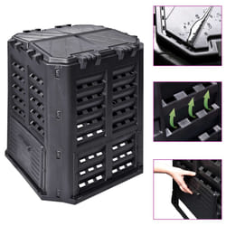 vidaXL Garden Composter Plastic Outdoor Waste Compost Bin Box Multi Capacities - 360 L