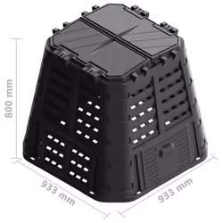 vidaXL Garden Composter Plastic Outdoor Waste Compost Bin Box Multi Capacities - 480 L