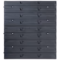 vidaXL 96 Piece Storage Bin Kit with Wall Panels Blue Tool Case Tool Organiser - Additional view 4