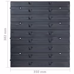 vidaXL 96 Piece Storage Bin Kit with Wall Panels Blue Tool Case Tool Organiser - Additional view 7
