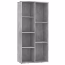 VidaXL 801111, Grey, 7 shelves, Wood, Wood, 500 mm, 250 mm