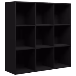 VidaXL 801126, Black, 9 shelves, Wood, Wood, 980 mm, 290 mm