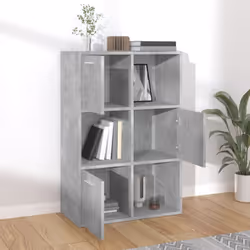 vidaXL Storage Cabinet Concrete Grey Engineered Wood Bedroom Office Shelf