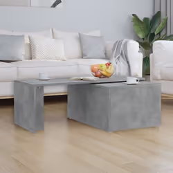 vidaXL Coffee Table Concrete Grey Engineered Wood Wooden End Desk Lounge Table