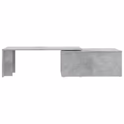 vidaXL Coffee Table Concrete Grey Engineered Wood Wooden End Desk Lounge Table - Additional view 5