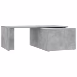 vidaXL Coffee Table Concrete Grey Engineered Wood Wooden End Desk Lounge Table - Additional view 6