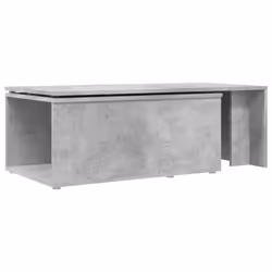 vidaXL Coffee Table Concrete Grey Engineered Wood Wooden End Desk Lounge Table - Additional view 7