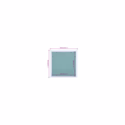 vidaXL Access Panel with Aluminium Frame and Plasterboard 200x200 mm Hatch - Additional view 8