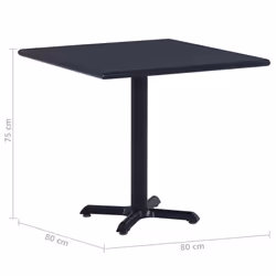 VidaXL 49470 outdoor table Black - Additional view 6