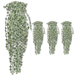 vidaXL 4x Artificial Ivy Bushes Variegated 90cm Realistic Fake Plant Flower