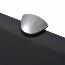 vidaXL 1/2x Wall Floating Shelf Panel Glass Sheet Multi Colours Multi Sizes - black, 50 x 10 cm/ 2 pcs