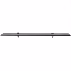vidaXL 2x Floating Shelves Glass 80x10cm 8mm Wall Mounted Shelf Display Stand - Additional view 2