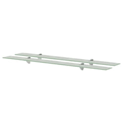 VidaXL 3051541 shelve Tempered glass, Zinc Transparent