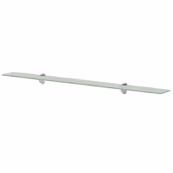 VidaXL 3051541 shelve Tempered glass, Zinc Transparent