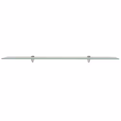 VidaXL 3051541 shelve Tempered glass, Zinc Transparent
