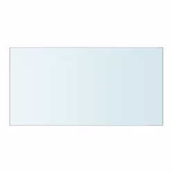 vidaXL 1/2x Shelves Panel Glass Clear Sheet Shelf Panel Ledge Multi Sizes - 40 x 20 cm/ 2 pcs