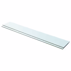 vidaXL 1/2x Shelves Panel Glass Clear Sheet Shelf Panel Ledge Multi Sizes - 100 x 15 cm/ 2 pcs
