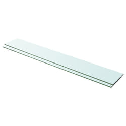 vidaXL 1/2x Shelves Panel Glass Clear Sheet Shelf Panel Ledge Multi Sizes - 100 x 15 cm/ 2 pcs