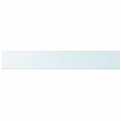 vidaXL 1/2x Shelves Panel Glass Clear Sheet Shelf Panel Ledge Multi Sizes - 100 x 15 cm/ 2 pcs