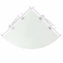VidaXL 3051600 shelve Tempered glass White - Additional view 6