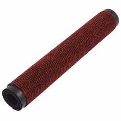 vidaXL 2x Dust Control Mats Rectangular Tufted 80x120cm Red Front Door Rug