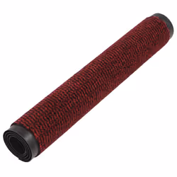 vidaXL 2x Dust Control Mats Rectangular Tufted 90x150cm Red Front Door Rug