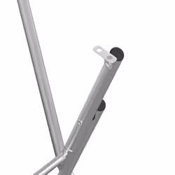 vidaXL Folding Bar Table Legs Silver Galvanised Steel Folding Bistro Table Leg - Additional view 6