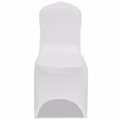 vidaXL 24x Chair Cover Folding White Folding Universal Banquet Party Slipcover
