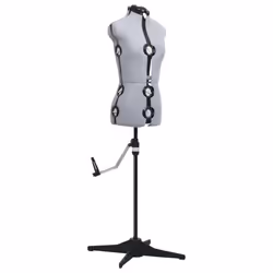 vidaXL Adjustable Dress Form Female Grey S Size 33-40 Dressmaking Mannequin - Additional view 2