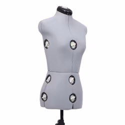 vidaXL Adjustable Dress Form Female Grey S Size 33-40 Dressmaking Mannequin - Additional view 5