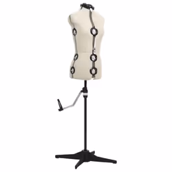 vidaXL Adjustable Dress Form Female Cream S Size 33-40 Dressmaking Mannequin