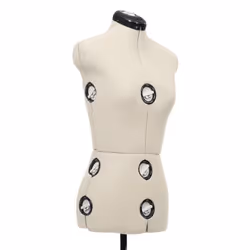 vidaXL Adjustable Dress Form Female Cream S Size 33-40 Dressmaking Mannequin - Additional view 5
