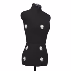 vidaXL Adjustable Dress Form Female Black S Size 33-40 Dressmaking Mannequin - Additional view 5