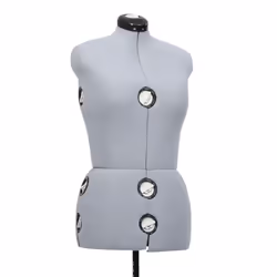 vidaXL Adjustable Dress Form Female Grey M Size 40-46 Dressmaking Mannequin - Additional view 5
