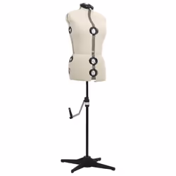 vidaXL Adjustable Dress Form Female Cream M Size 40-46 Dressmaking Mannequin - Additional view 2
