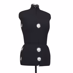 vidaXL Adjustable Dress Form Female Black M Size 40-46 Dressmaking Mannequin - Additional view 5